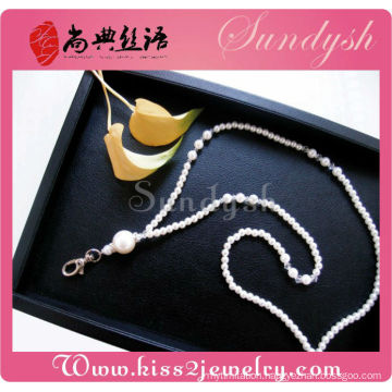 Wholesale Jewelry Fashion Crystal Pearl Bead Lanyard